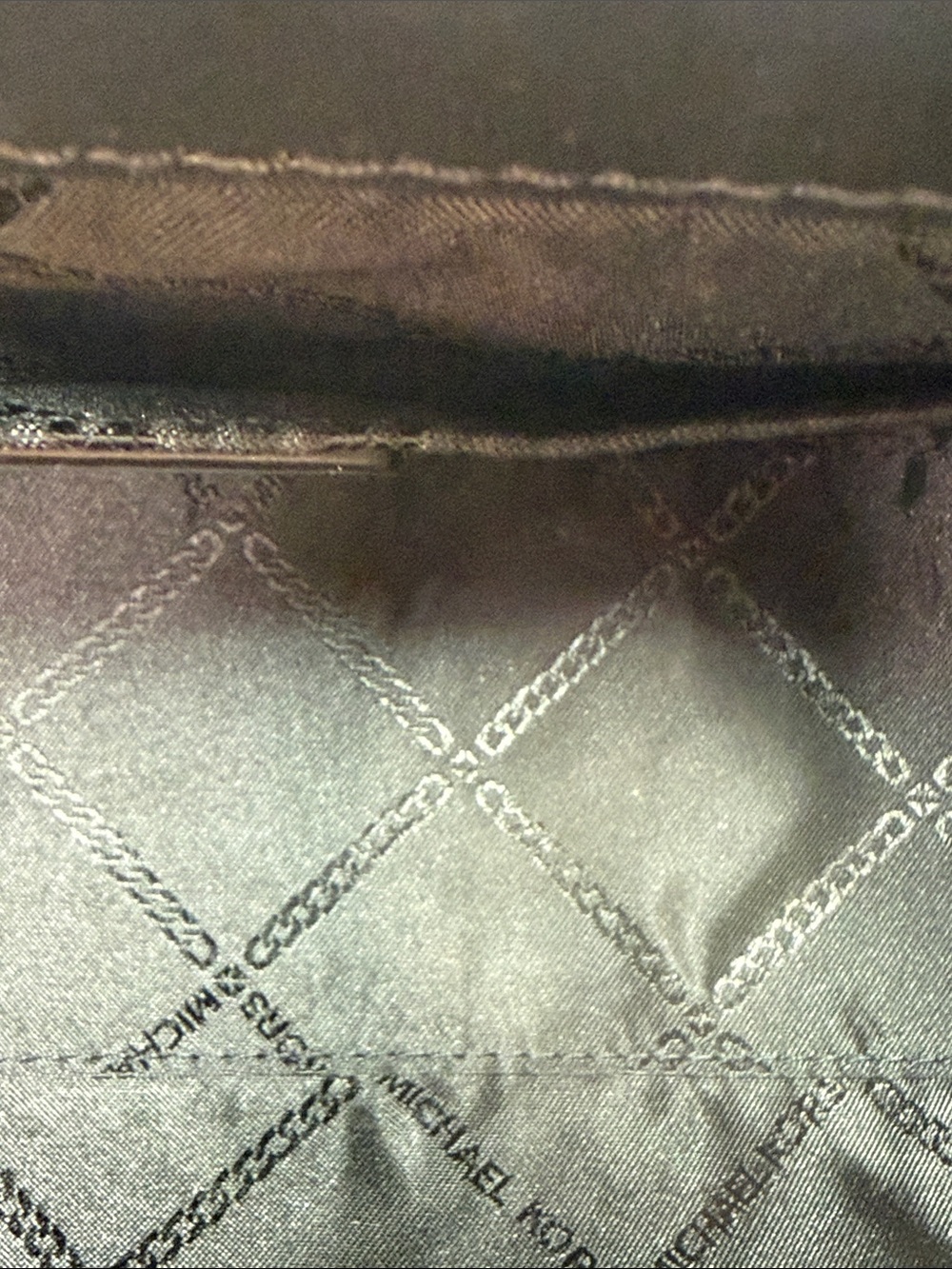 Michael Kors Black and White Snake-Print Satchel - Picture 8 of 11